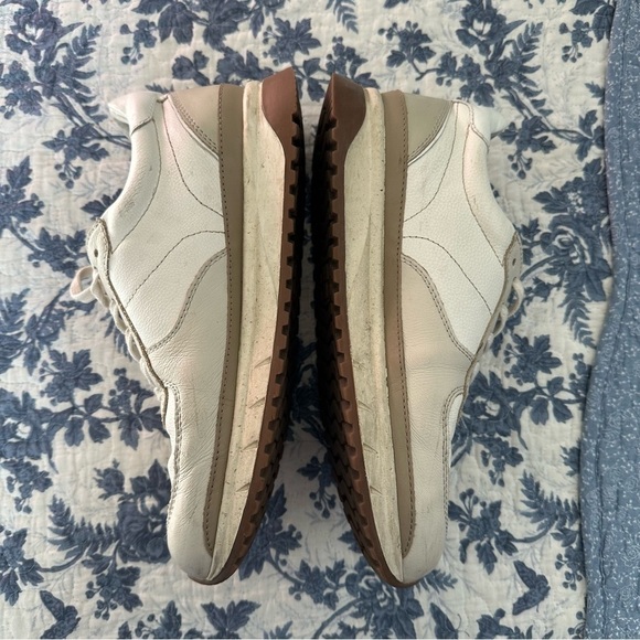 Madewell Sneakers Kickoff Trainer Neutral Colorblock Leather Tennis Shoes Size 9 - Picture 3 of 9